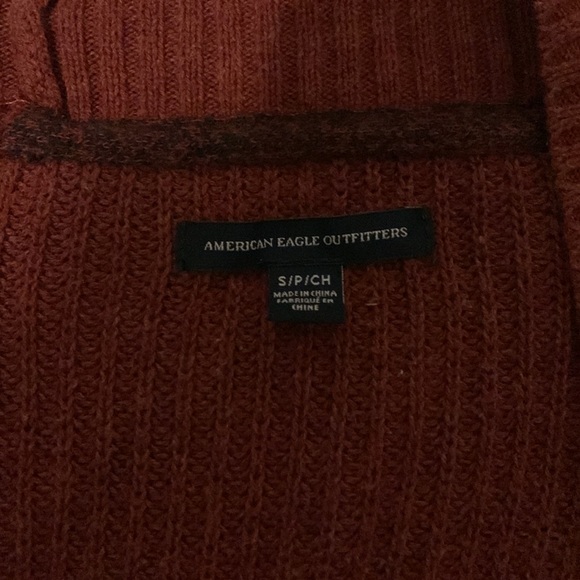 Orange/ Red AEO cardigan - Picture 3 of 6